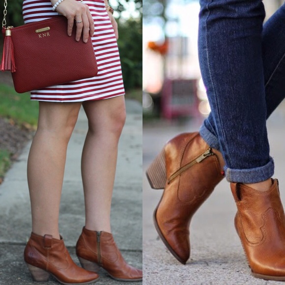 reina leather bootie